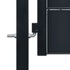 vidaXL Fence Gate PVC and Steel 100x124 cm Anthracite