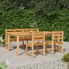 vidaXL 4 Piece Garden Dining Set Solid Wood Teak