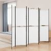 vidaXL 6-Panel Room Divider White 300x200 cm Fabric