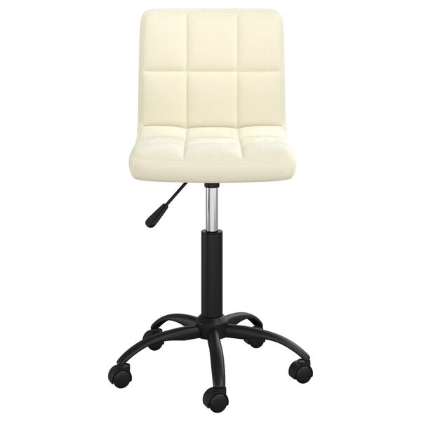 vidaXL Swivel Dining Chair Cream Velvet