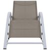 vidaXL Sunlounger Textilene and Aluminium Taupe