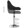 vidaXL Bar Stools 2 pcs Black Faux Leather