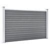 vidaXL Garden Fence WPC 699x106 cm Grey