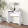 vidaXL 808296 vidaXL Console Table White 78x30x80 cm Engineered Wood