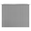 vidaXL Garden Storage Shed Grey Metal 257x205x178 cm