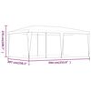 vidaXL Party Tent with 6 Mesh Sidewalls Green 6x4 m HDPE
