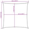 vidaXL Sunshade Sail 160 g/m&sup2; White 2.5x2.5 m HDPE