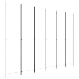 vidaXL 6-Panel Room Divider White 300x220 cm Fabric