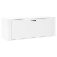 vidaXL Wall Shoe Cabinet White 100x35x38 cm Engineered Wood
