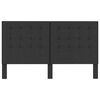 vidaXL Tufted Headboard Dark Grey Fabric 180x200 cm