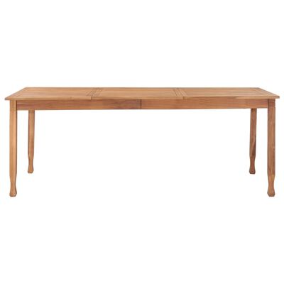 vidaXL Garden Dining Table 200x100x75 cm Solid Teak Wood