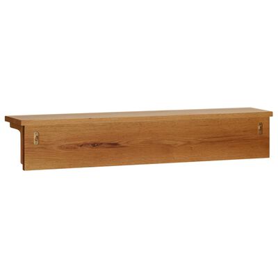 vidaXL Coat Rack 90x16x16 cm Solid Oak Wood