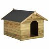 vidaXL Garden Dog House with Opening Roof Impregnated Pinewood