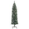 vidaXL Artificial Slim Christmas Tree with Stand 120 cm PVC