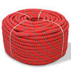 vidaXL Marine Rope Polypropylene 14 mm 50 m Red