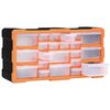 vidaXL Multi-drawer Organiser with 22 Drawers 49x16x25.5 cm