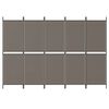 vidaXL 5-Panel Room Divider Anthracite 250x180 cm Fabric