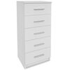 vidaXL Storage Cabinet | Matte White | Engineered wood | Tall | Chest Of Drawers