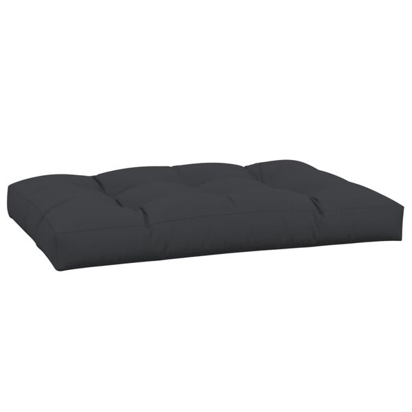 vidaXL Pallet Cushion Black 120x80x12 cm Fabric