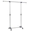 vidaXL Adjustable Clothes Rack Stainless Steel 165x44x150 cm Silver