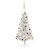 vidaXL Artificial Pre-lit Christmas Tree with Ball Set Silver 120 cm PET