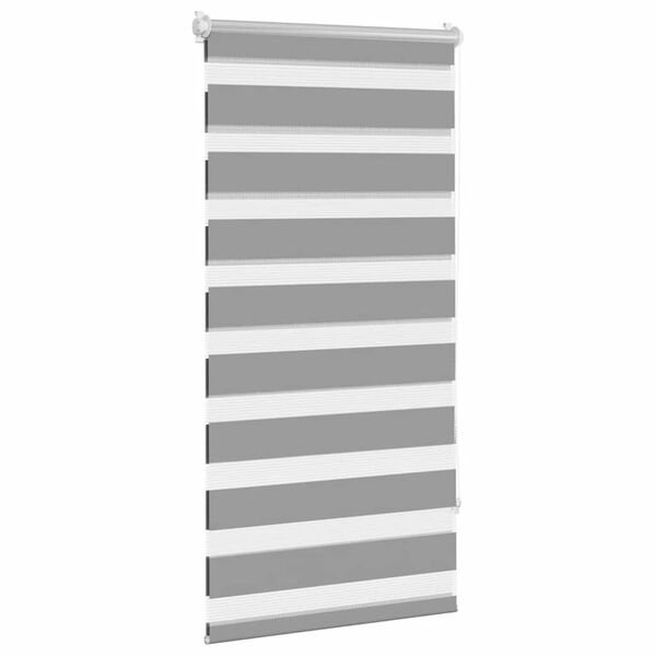 vidaXL Zebra blind 80.9x150 cm Fabric Width 76.7 cm grey