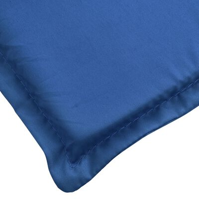 vidaXL Deck Chair Cushion Royal Blue (75+105)x50x4 cm