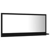 vidaXL Bathroom Mirror Black 80x10.5x37 cm Engineered Wood