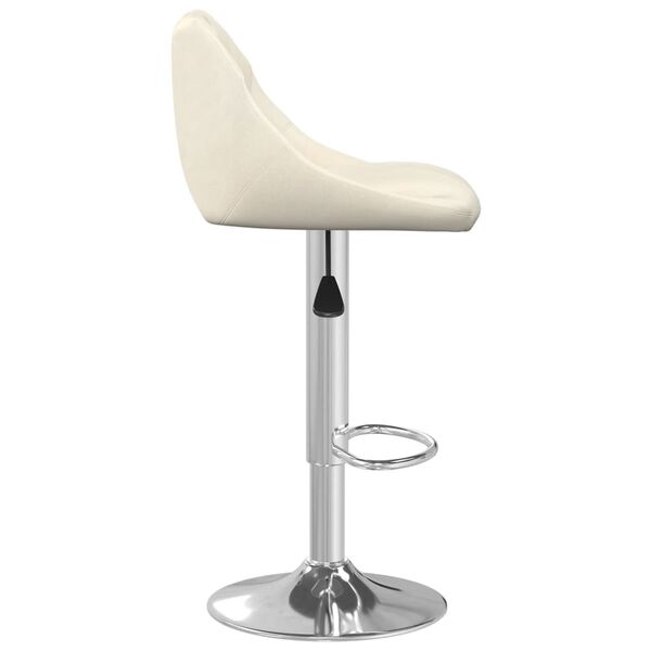 vidaXL Bar Stool Cream Velvet