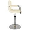 vidaXL Dining Chair Cream Fabric