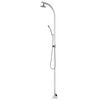 vidaXL Garden Shower with Grey Base 220 cm Aluminium