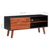 vidaXL TV Cabinet 110x35x50 cm Solid Acacia Wood and MDF