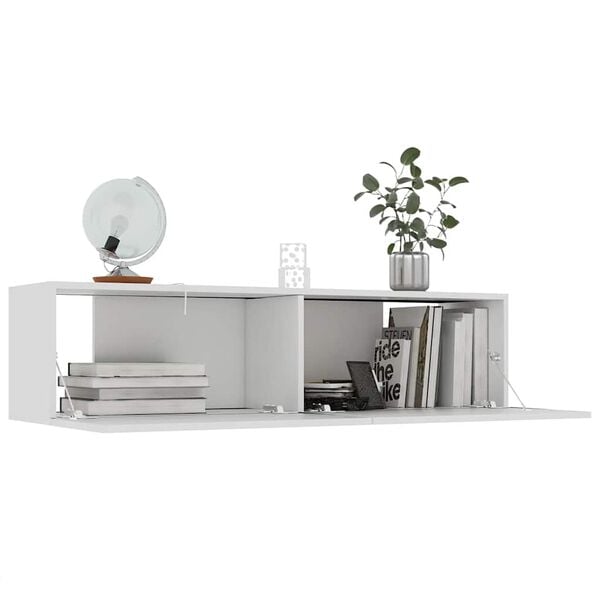 vidaXL TV Cabinet White 120x30x30 cm Engineered Wood