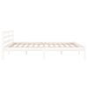 vidaXL Bed Frame without Mattress Solid Wood Pine 160x200cm White