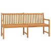vidaXL Garden Bench | Warm Brown | Solid Teak Wood | 180 cm long bench | Durable