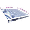 vidaXL Awning Top Sunshade Canvas Blue & White 4 x 3 m