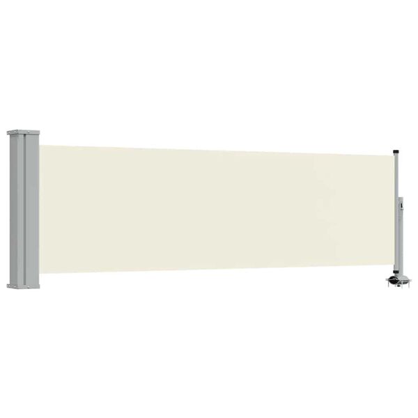 vidaXL Patio Retractable Side Awning 80x300 cm Cream