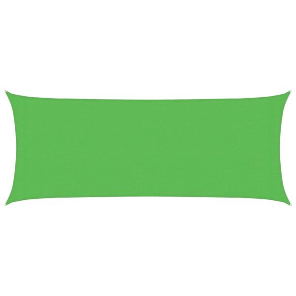 vidaXL Sunshade Sail 160 g/m&sup2; Light Green 2x5 m HDPE