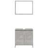 vidaXL Bathroom Furniture Set Concrete Grey Engineered Wood