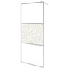 vidaXL Walk-in Shower Wall ESG Glass with Stone Design 100x195 cm