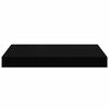 vidaXL Floating Wall Shelves 2 pcs Black 40x23x3.8 cm MDF