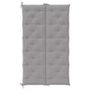 vidaXL Garden Bench Cushion Grey 180x(50+50)x7cm Oxford Fabric