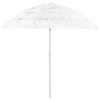 vidaXL Hawaii Beach Parasol White 240 cm