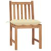vidaXL Garden Chairs 8 pcs with Cushions Solid Teak Wood