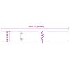 vidaXL Lawn Edgings 10 pcs 15x103 cm Flexible Corten steel