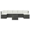vidaXL 8 Piece Garden Pallet Lounge Set with Cushions Solid Pinewood