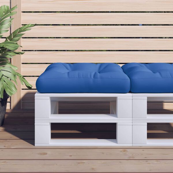 vidaXL Pallet Cushion Royal Blue 60x60x12 cm Fabric