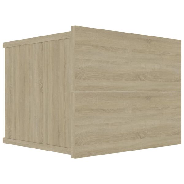 vidaXL Bedside Cabinets 2 pcs Sonoma Oak 40x30x30 cm Engineered Wood