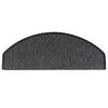 vidaXL Stair Mats 15 pcs 65x24x4 cm Anthracite Half Round Large