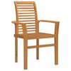 vidaXL Stacking Dining Chairs 2 pcs Solid Teak